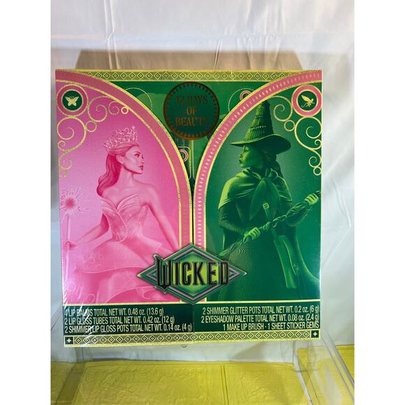 NEW Wicked 12 Days of Beauty Advent Calendar Christmas Holiday Makeup Set - Picture 1 of 10